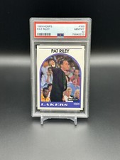 1989 NBA Hoops Pat Riley #108 Coach Card Lakers PSA 10 Gem Mint Pop 32
