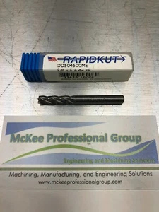 RapidKut 5 mm Durchmesser quadratisches Ende 4 Flöte Hartmetall-Endfräse - DD504500MS - Bild 1 von 6