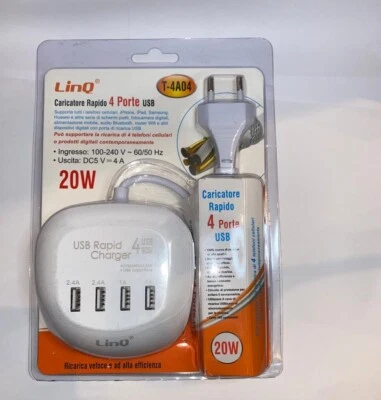 Linq Caricatore Rapido 4 porte USB 20w - Immagine 1 di 2