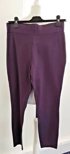 BNWT Next Leggings Jeggings Size 16 Plum Purple Soft Thick - Picture 1 of 8