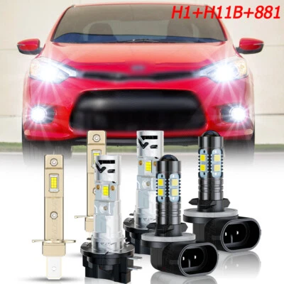 FIT Kia Forte Koup 2010-2013 faróis altos+baixos + lâmpada de neblina 3 pares - Imagem 1 de 4