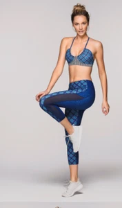 Lorna Jane Electric Boho 7/8 Tight Indigo Mixed Print Gr. Small Sport Sport - Bild 1 von 17