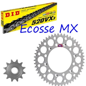 KIT DE PIÑÓN PLATEADO SUZUKI RM125 88-10 DID Xring CADENA RENTHAL - Imagen 1 de 1