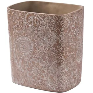 Flowers Bathroom Trash Can 1.8 Gallon(7 Liter) Small Kitchen Garbage Can,Living - Picture 1 of 9