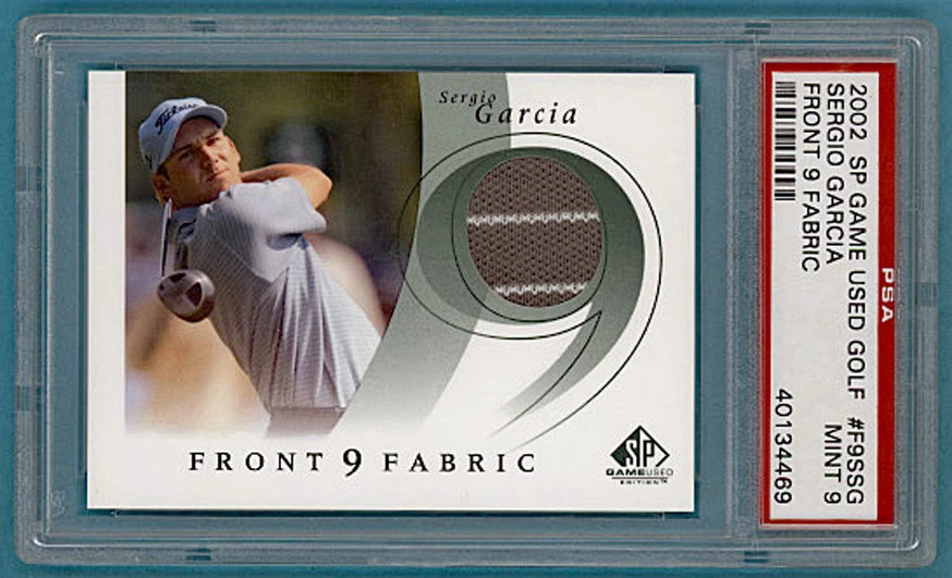 2002 Upper Deck SP Game Used Golf Sergio Garcia #F9SSG PSA 9!  - Image 1 of 1