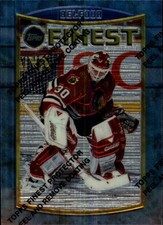 1994-95 Finest Chicago Blackhawks Hockey Card #51 Ed Belfour