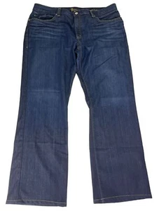 Fidelity 50-11 Cotton Blend Bootcut Denim Jeans Mens 42 Komodo Dark Wash Pockets - Picture 1 of 11