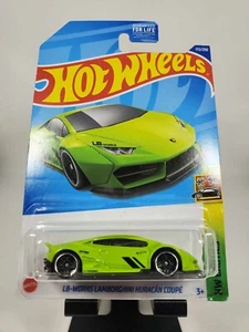 HOT WHEELS 2022 LIME GREEN LB-WORKS LAMBORGHINI HURACAN COUPE HW EXOTICS 3/10 - Picture 1 of 2
