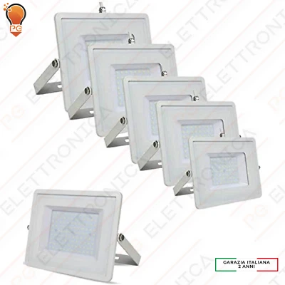 V-TAC OPTONICA FARO FARETTO LED SMD 10W 20W 30W 50W 100W SLIM DA ESTERNO IP65 - Immagine 1 di 2