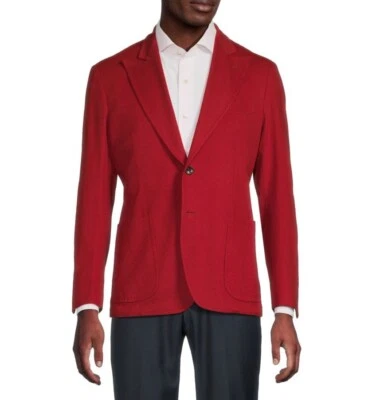 $3,995 NWT Kiton Sartorio Napoli 2-Button Red 100% Cashmere Sport Coat 40R, 42R - Image 1 of 4