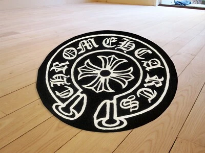Chrome Logo Hypebeast Floor Mat Living Room  Area Rugs Modern Accent Wool Carpet - Image 1 of 4