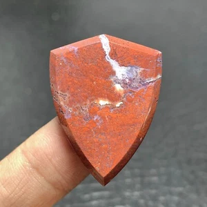 Roter Plume Jaspis 32x24x5 mm hochwertiger Cabochon 31 ct - Bild 1 von 6
