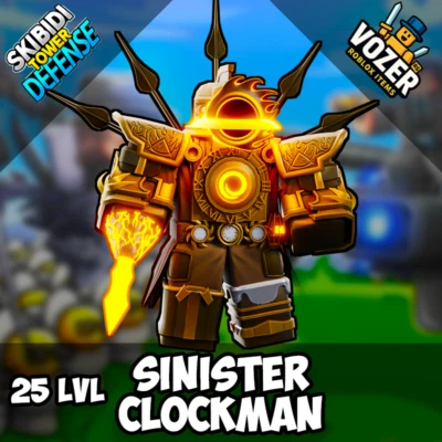 SKIBIDI TOWER DEFENSE Sinister Clockman - Skibidi Tower Defens | Roblox | STD | Units | Fast Delivery!