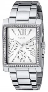 New authentic GUESS U0446L1 Silver-Tone Stainless Steel Bracelet Watch 36x30mm - Picture 1 of 2