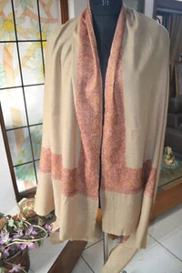 TRADITIONELLES KAHMIRI MIKRO HANDBESTICKTES DAUR SCHAL PASHMINA ~ 14 DESIGNAUSWAHL - Bild 1 von 6