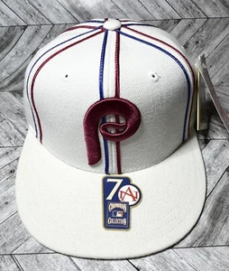 Philadelphia Phillies Hat Mens 7 White American Needle Fitted NWT Baseball - Picture 1 of 7