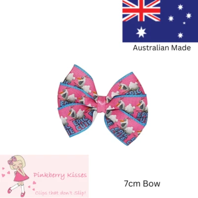 Frozen 2 Epic Cute Bella Hair Bow 7cm Non Slip Hair Clip Tie Baby Toddler AU - image 1 of 2