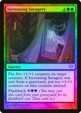 Increasing Savagery FOIL Dark Ascension HEAVILY PLD Green Rare MTG CARD ABUGames
