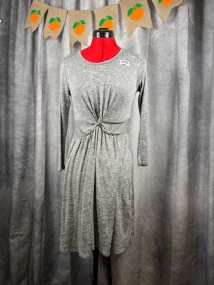 Vestido Patinador Paisley Sky Niñas Tejido Manga Larga Dobladillo Alto Gris Mármol L Foto 1 de 4