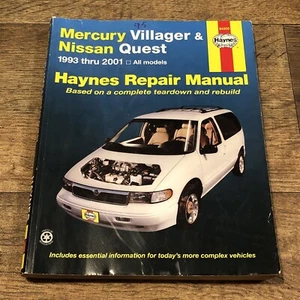 Haynes Repair Manual 1993-2001 Mercury Villager & Nissan Quest No. 64200 - Picture 1 of 3