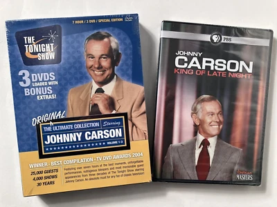 The Original Ultimate Collection Johnny Carson + King Late Night DVDs NEW/SEALED Foto 1 de 4
