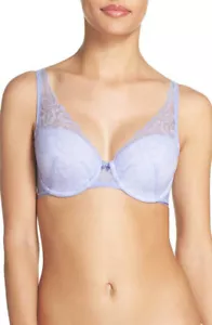 NUEVO SIN ETIQUETAS Sujetador de espuma delgada Chantelle malva de cardo 2631 talla 32DDD - Imagen 1 de 1