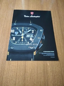 TONINO LAMBORGHINI SPYDERLEGGERO CHRONO WATCH ADVERTISING - Picture 1 of 1