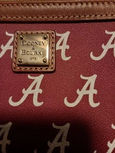 Alabama Dooney & Bourke Crimson Tide Handbag Wristlet Clutch Bama Football Nice - Picture 1 of 7