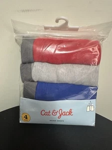 Cat & Jack Boxer Briefs 10-Pack 100% Cotton, Assorted Colors, Size Large (12-14 - Picture 1 of 3