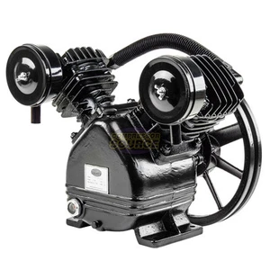 2 HP Air Compressor Pump Single Stage V Style Twin Cylinder 2 Piston - Picture 1 of 8