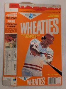 Wheaties Empty Cereal Box Flat Pete Rose MLB - Cincinnati Reds ⚾ - Picture 1 of 3