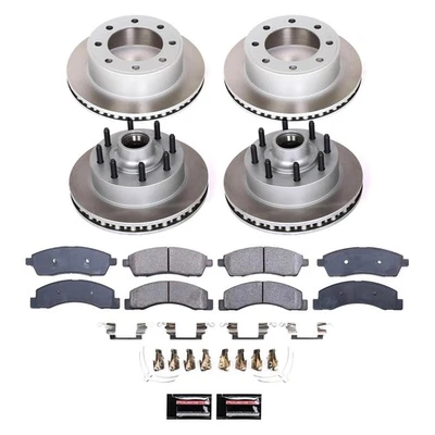 PowerStop SC1894 Disc Brake Kit For Ford Excursion 2000-2002 Front Rear - Imagem 1 de 4