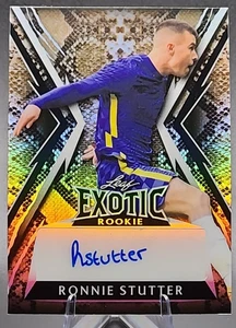 Ronnie Stutter /5 2023 Leaf Exotic Rookie Rc Auto Premier League Chelsea SSP - Picture 1 of 3
