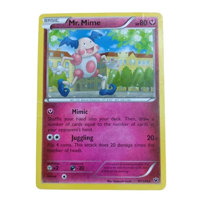 Mr. Mime 67/124 Pokemon TCG Card Psychic Basic 2016 Ungraded - Image 1 of 2