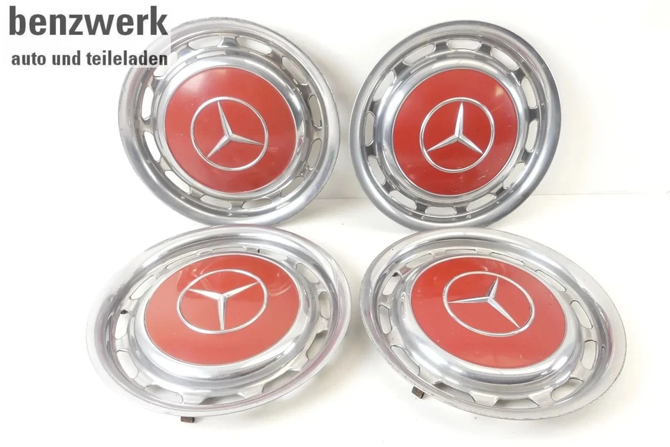 Mercedes W108 W116 W114 W115 W123 4X Radkappe Chrom 14 Zoll ORIGINAL 1154010324✔ - Bild 1 von 4