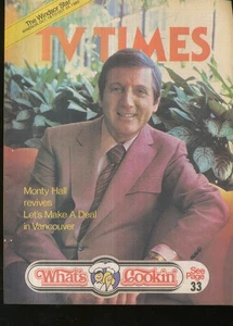 THE WINDSOR STAR TV TIMES 1980 OCT. 18-25 MONTY HALL (FAIR/GOOD CONDITION) - Picture 1 of 1