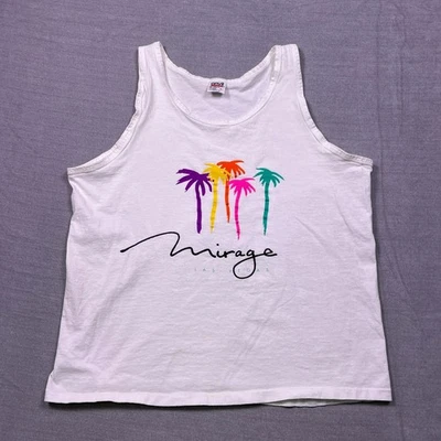 Camiseta sin mangas con gráfico Mirage Las Vegas de colección yunque para hombre grande algodón preencogido EE. UU. Foto 1 de 4