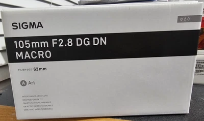 NEW Sigma 105mm f/2.8 Art DG DN Macro Lens for Sony E-Mount Made in Japan - Image 1 of 4
