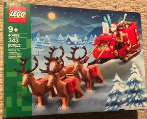 Santa Clause Sleigh with Reindeer Lego Set # 40499 - New & Unopened - Picture 1 of 2