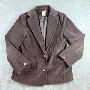 Chaqueta Blazer LL Bean Mujer 14 Marrón Pana Elastizada Montar Tareas Ecuestres - Imagen 1 de 13