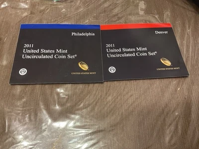 2011 silver proof set And 2011 P&D Mint Set - Image 1 of 2