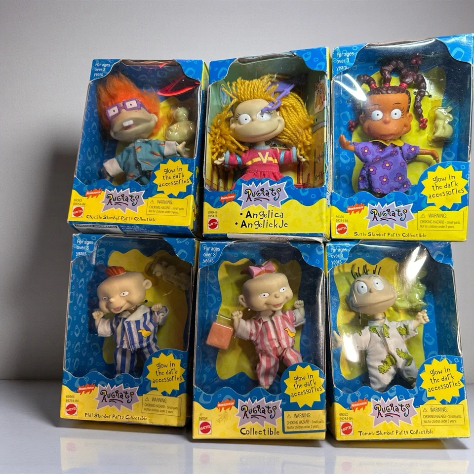 Figura coleccionable Nickelodeon 1998 Rugrats Spike Slumber Party Foto 1 de 4