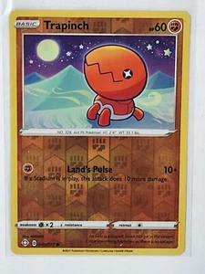 Juego de cartas coleccionables Pokémon Reverese Holo Trapinch común 040/072 Shining Fates - Imagen 1 de 1