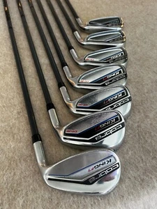 Cobra F7 One Length iron set 5 -PW+GW ) w/ R Graphite Shafts & Jumbo Maxx Grips - Picture 1 of 8
