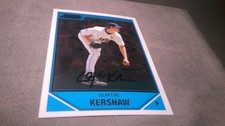 2007 Bowman Chrome Draft Prospects #77 Clayton Kershaw Rookie RC - A