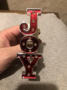1 Bath Body Works Wallflower JOY LETTERS RED Wall Plug In Unit LIGHT UP - Picture 1 of 1