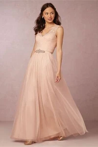 NWT BHLDN BLUSH FLEUR DRESS- SIZE 8 - Picture 1 of 2