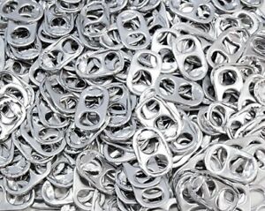 300-Aluminum Coca-Cola Soda Can Pull Tabs (Diy Arts & Crafts Projects) (Clean!)