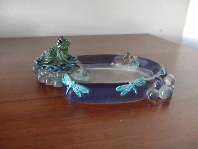 Acrylic Frog/Dragonfly Bathroom Soap Dish - Image 1 of 4