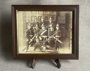 Fotografía antigua c1880 Irlanda Connaught Rangers marco original marcado Dublín - Imagen 1 de 8